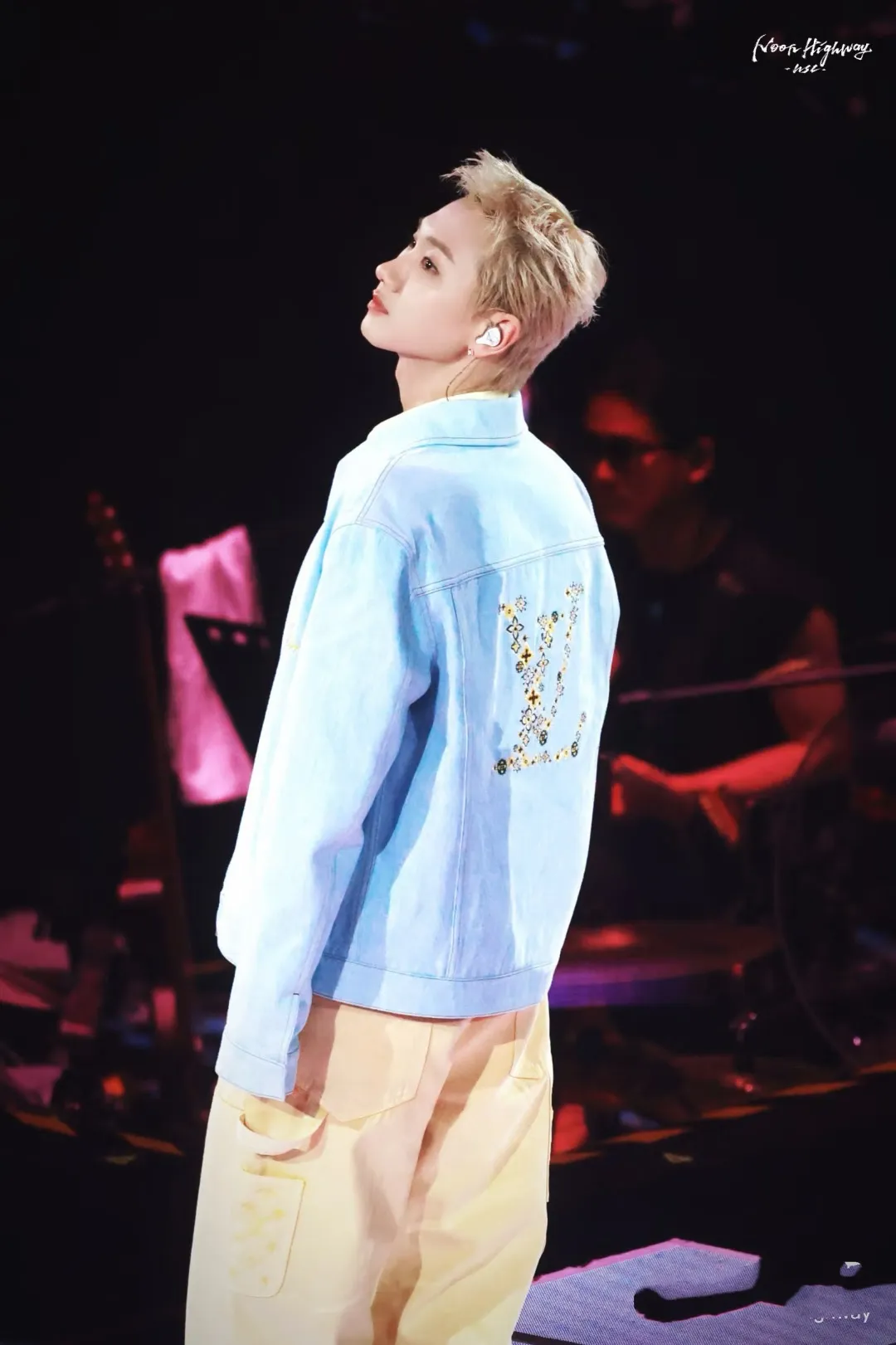 Louis Vuitton/Louis Vuitton Blooming floral embroidered denim jacket